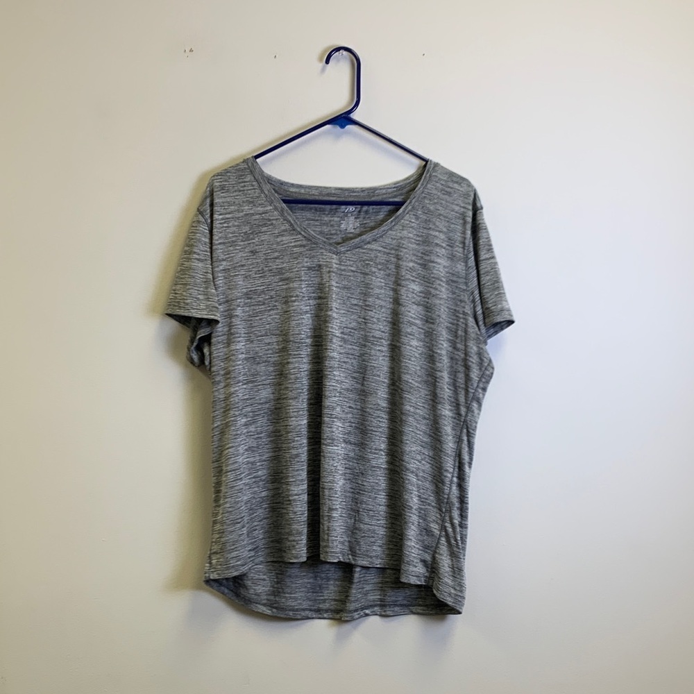 Pro Player Heather Gray V-Neck Women's Tee